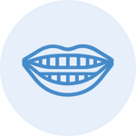 smile icon to signify low-profile design and overall user comfort