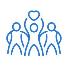 Graphic to represent happy customers