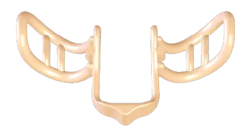close up view of a single ZQuiet breathe nasal breathing aid