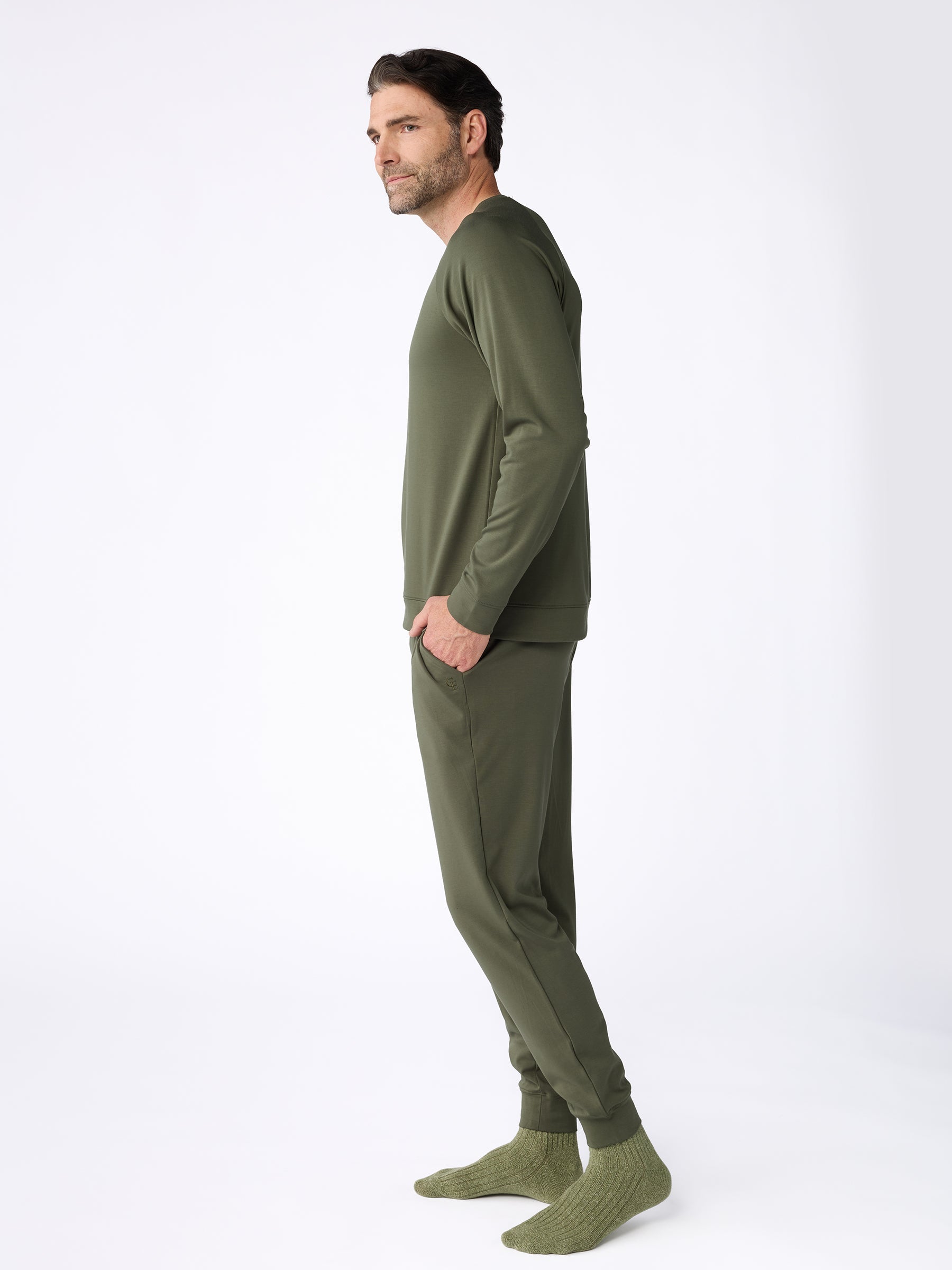 Men's Brushed Bamboo Jogger Set