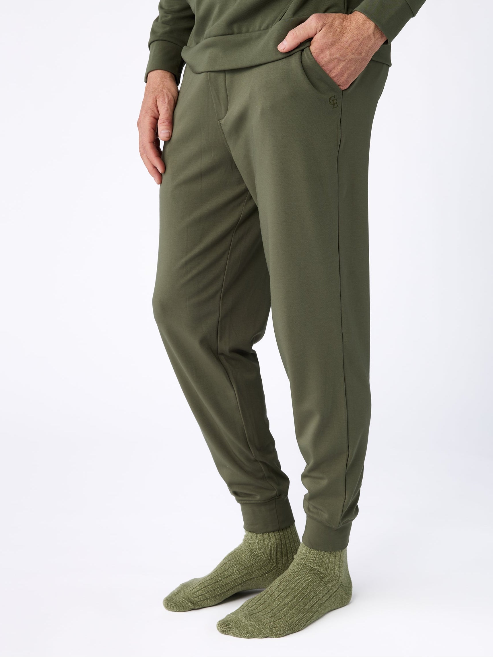 Men's Brushed Bamboo Jogger Set