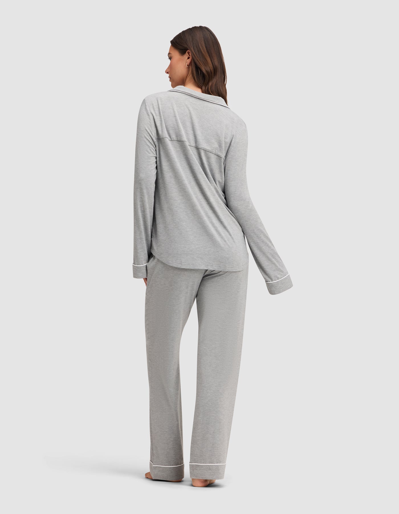 Women's Bamboo Stretch-Knit Long Sleeve Pajama Set TALL