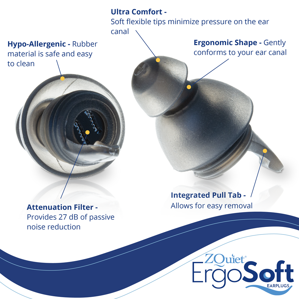 ZQuiet Ergo-Soft Replacement Earplugs